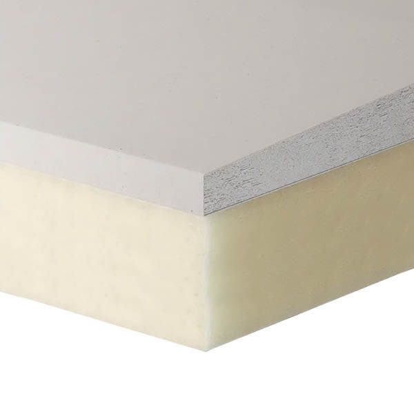 Gypsotherm Plaque de plâtre avec isolation de 2,6 m x 1,2 m x 12,5 mm + 80mm