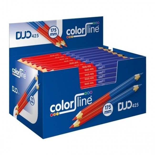 Crayon Color Line Duo Rouge/Bleu 175 mm