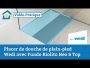 Wedi Fundo Riolito Neo receveur de douche | 900 x 900 mm | Écoulement linéaire 300 mm
