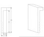 Orac Decor Plinthe Square SX171 100 mm x 22 mm x 2m