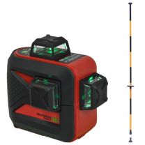 Laser Croix Futech Multicross 3D Compact Green + Trépied télescopique