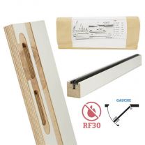 Door-Tech Kit Finition RF30 2015x230mm Gauche Ébrasement/Listel/Set Fixation