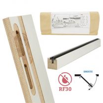 Door-Tech Kit Finition RF30 2015x230mm Droite Ébrasement/Listel/Set Fixation
